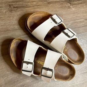 White Birkenstocks Size 38 GOOD CONDITION!!!